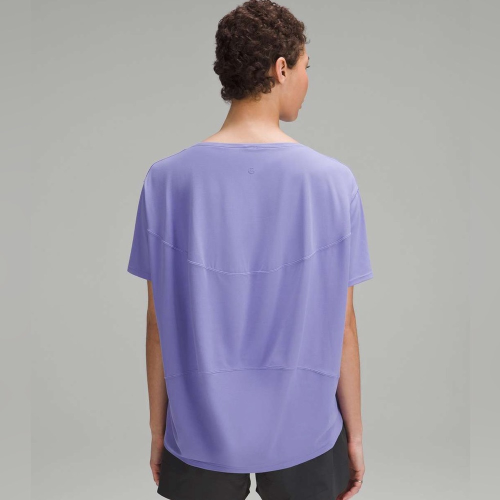 Back In Action Nulu Short Sleeve Shirt Size 10 Dark Lavender